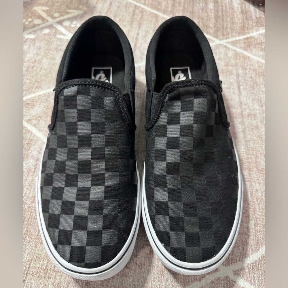 Checkered Vans - never worn